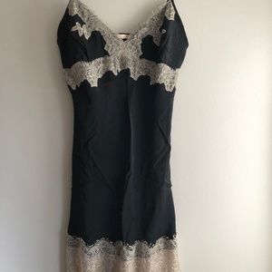 Gold Hawk Vintage Lace Slip Dress